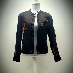 Pin Striping Master Harley Davidson Motorcycle Shell Jacket Woman's Small